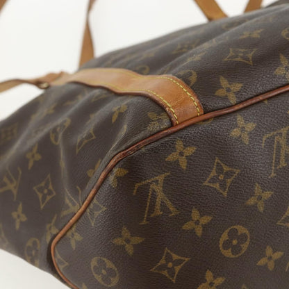 Louis Vuitton Shopping Sac Handbag Monogram Canvas, BROWN, CANVAS, Tote bag