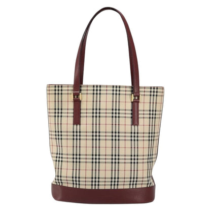 Burberry Nova Check Tote Canvas and Leather, BEIGE, CANVAS, Tote bag