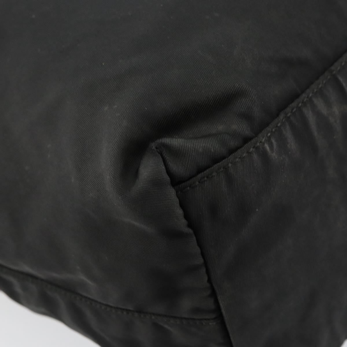 Prada Vintage Zip Tote Tessuto, BLACK, NYLON, Tote bag
