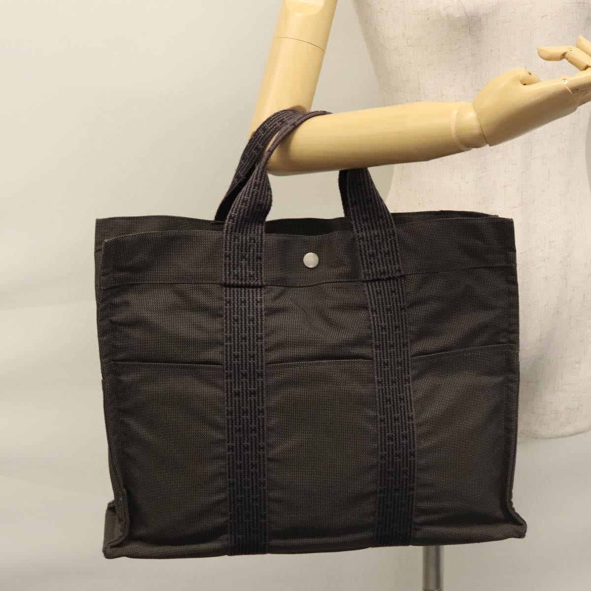 Hermes Fourre-tout Herline Fourre-tout Herline, GRAY, CANVAS, Tote bag