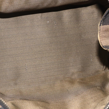 Fendi Vintage Pequin Convertible Boston Bag Coated Canvas, BROWN, CANVAS, Travel bag