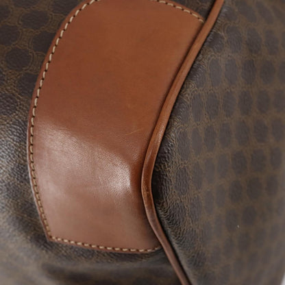 Celine Vintage Macadam Boston bag Canvas, BROWN, CANVAS, Travel bag