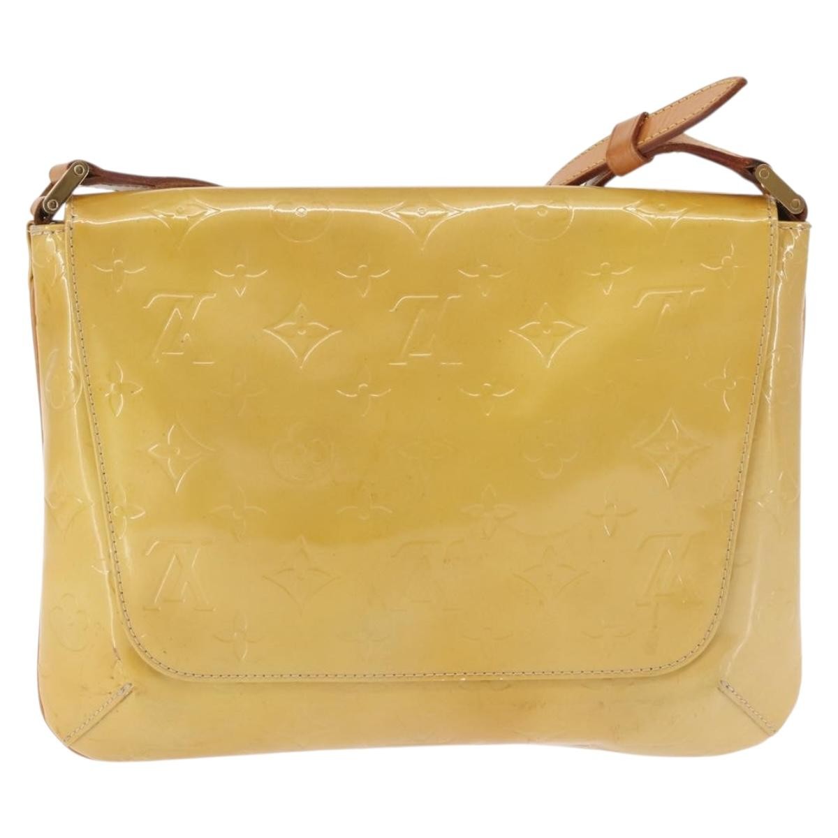Louis Vuitton Thompson Street Handbag Monogram Vernis, BEIGE, PATENT_LEATHER, Handbag