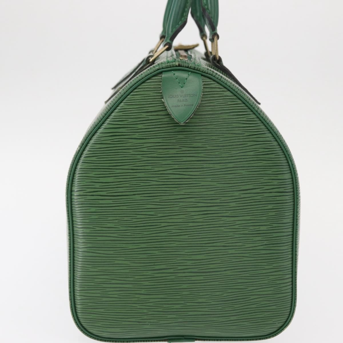 Louis Vuitton Speedy Handbag Epi Leather, GREEN, LEATHER, Handbag