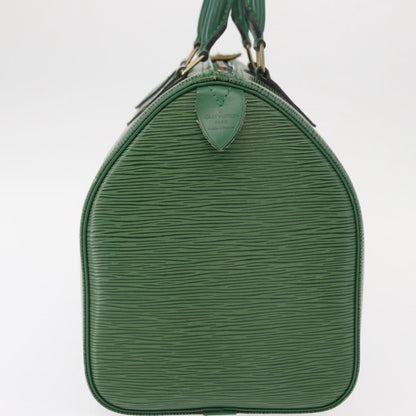 Louis Vuitton Speedy Handbag Epi Leather, GREEN, LEATHER, Handbag