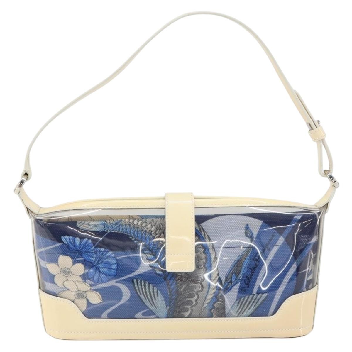 Salvatore Ferragamo Vintage Shoulder Bag Patent leather, BLUE, PATENT_LEATHER, Shoulder bag