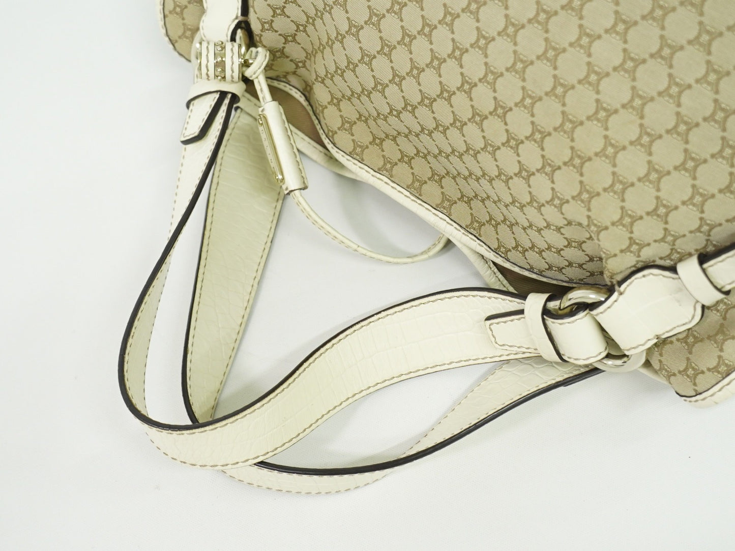 Celine Bittersweet Canvas, BEIGE, CANVAS, Tote bag