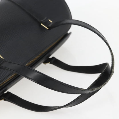 Louis Vuitton Soufflot Handbag Epi Leather, BLACK, LEATHER, Handbag