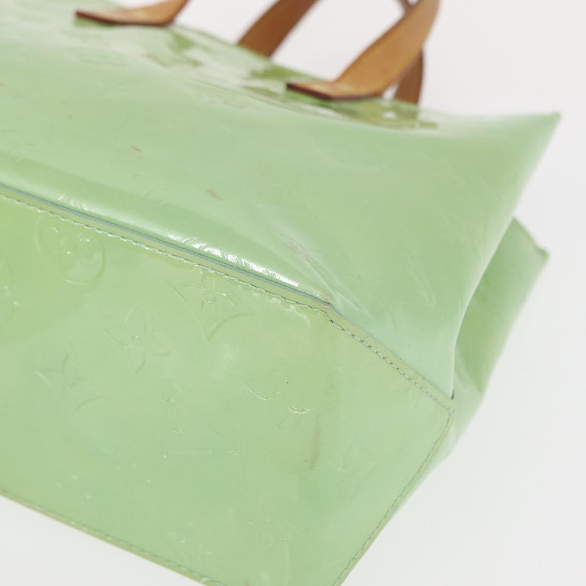 Louis Vuitton Reade Handbag Monogram Vernis, GREEN, PATENT_LEATHER, Tote bag