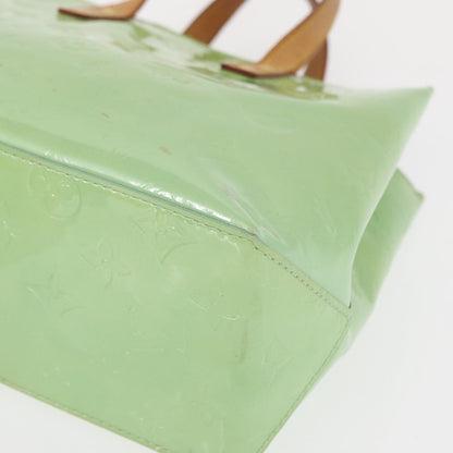 Louis Vuitton Reade Handbag Monogram Vernis, GREEN, PATENT_LEATHER, Tote bag