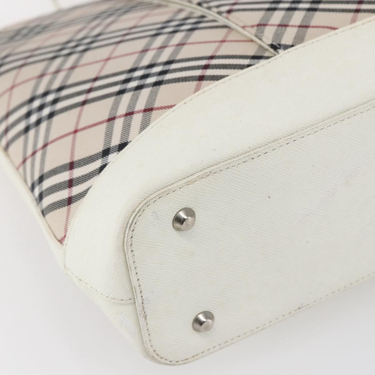 Burberry Nova Check Tote Canvas and Leather, BEIGE, CANVAS, Tote bag