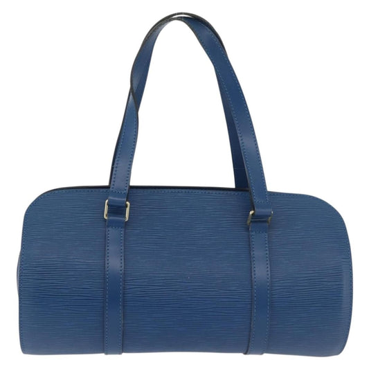Louis Vuitton Soufflot Handbag Epi Leather, Blue, Leather, Handbag