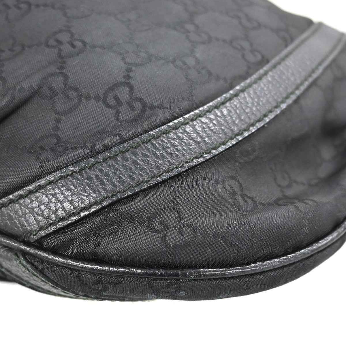 Gucci D Ring Messenger Bag GG Canvas, BLACK, CANVAS, Shoulder bag