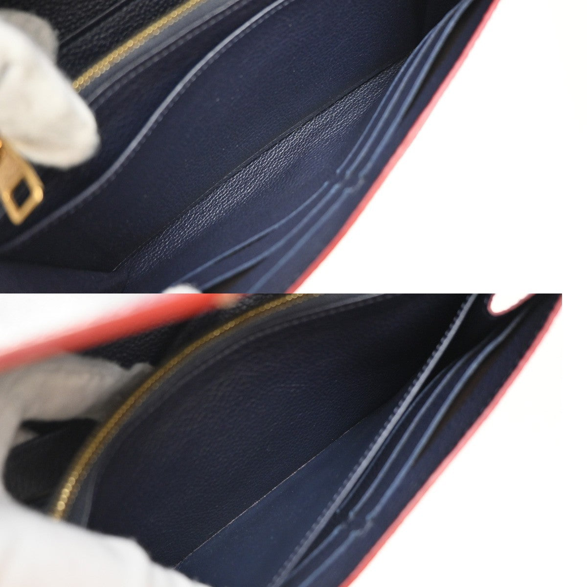 Louis Vuitton Sarah Wallet NM Monogram Empreinte Leather, BLUE, LEATHER, Wallets