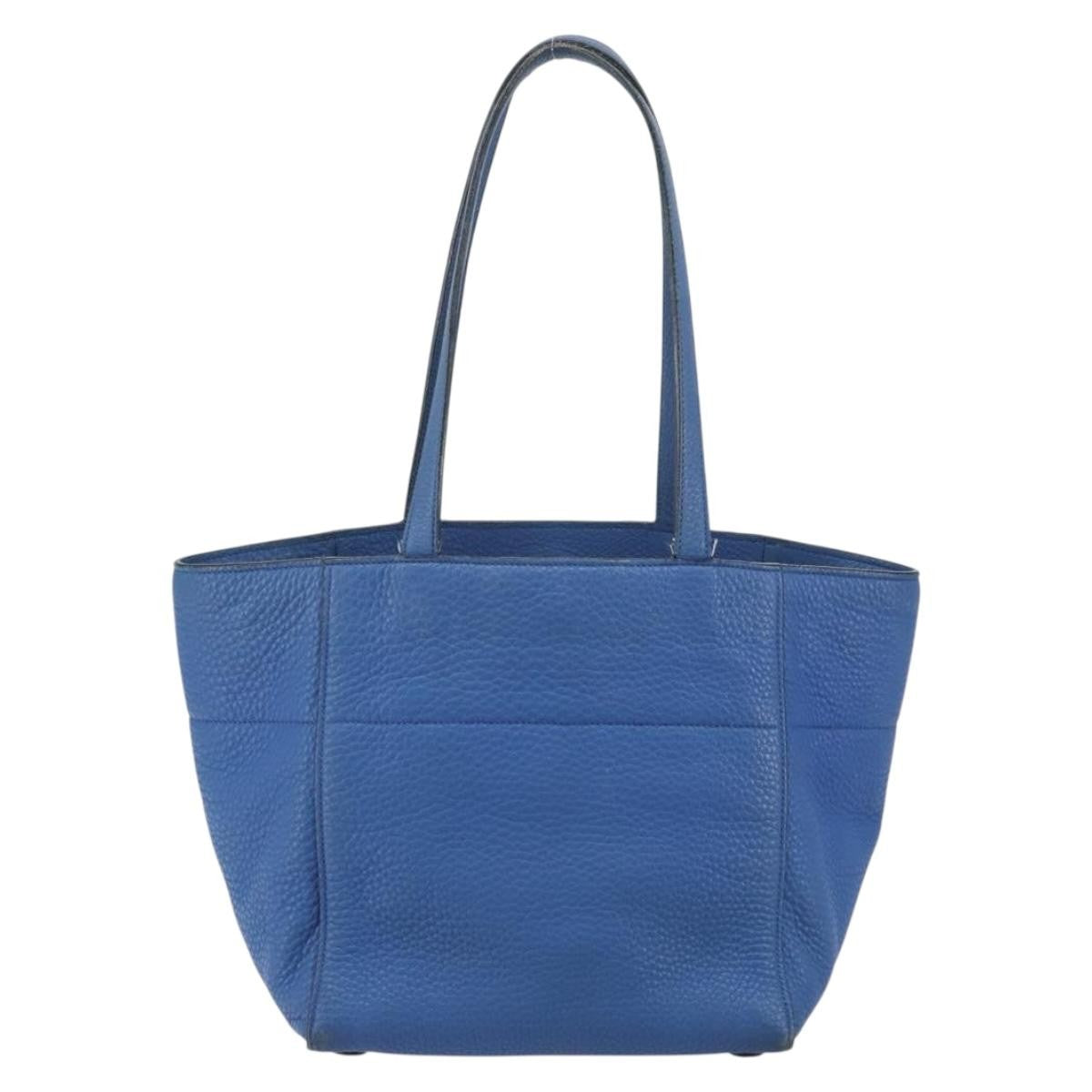 Prada Tote Vitello Daino Vitello Daino, BLUE, LEATHER, Tote bag