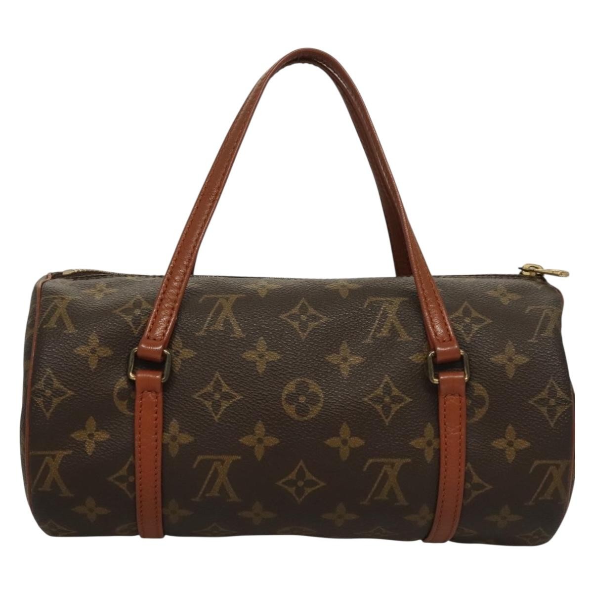Louis Vuitton Papillon Handbag Monogram Canvas, BROWN, CANVAS, Handbag