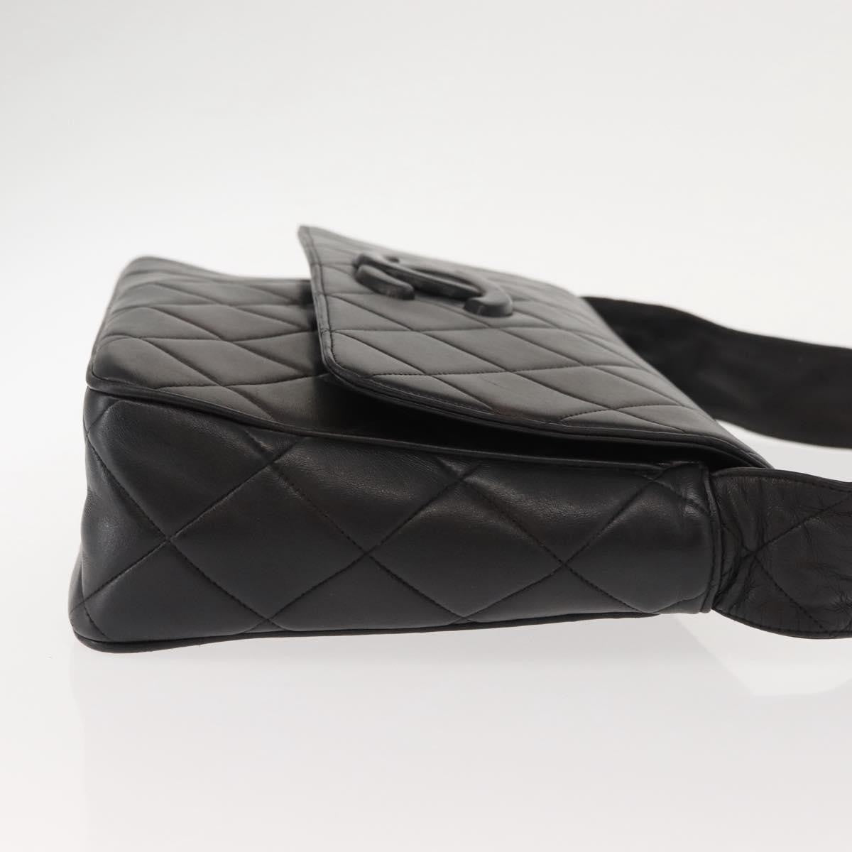 Chanel Vintage CC Square Flap Bag Quilted Lambskin, BROWN, LEATHER, Shoulder bag