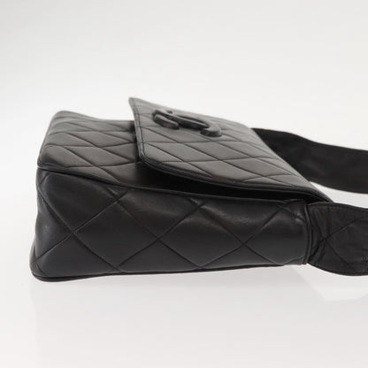 Chanel Vintage CC Square Flap Bag Quilted Lambskin, BROWN, LEATHER, Shoulder bag