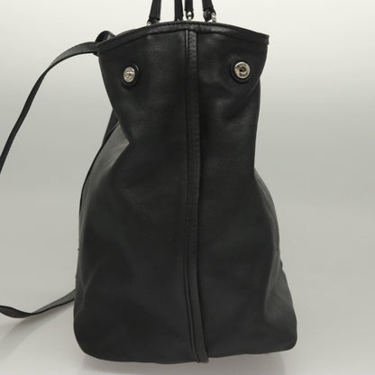 Salvatore Ferragamo Vara bow tote Leather, BLACK, LEATHER, Tote bag