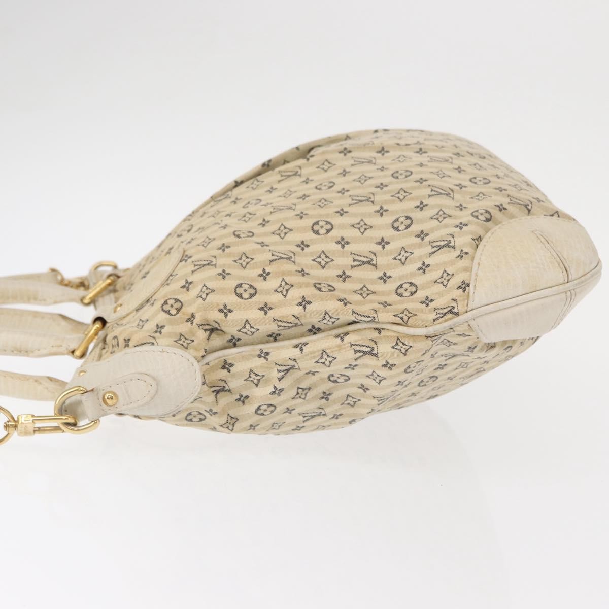 Louis Vuitton Marina Handbag Mini Lin Croisette, BEIGE, CANVAS, Handbag