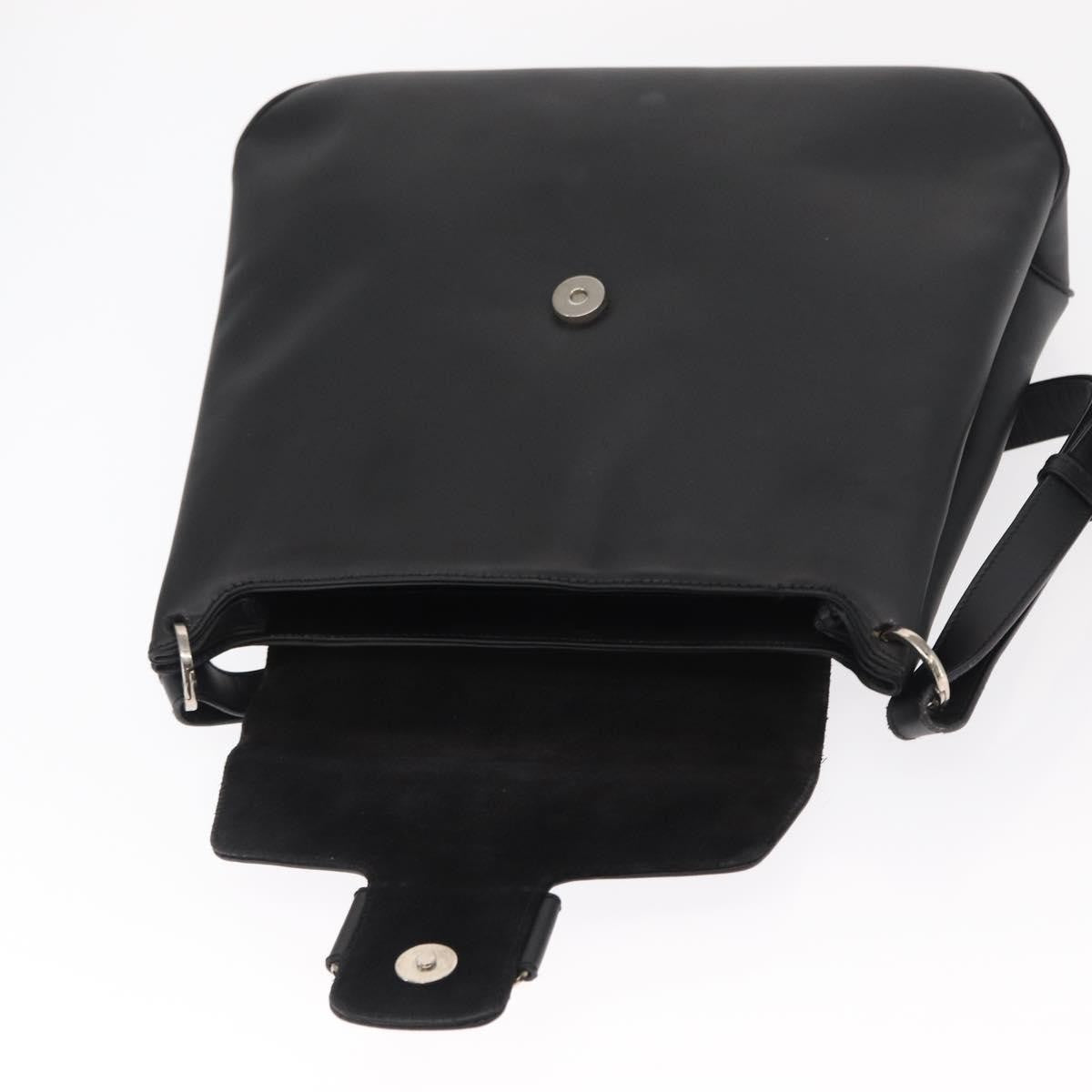 Salvatore Ferragamo Vala Shoulder Bag Leather, BLACK, LEATHER, Shoulder bag