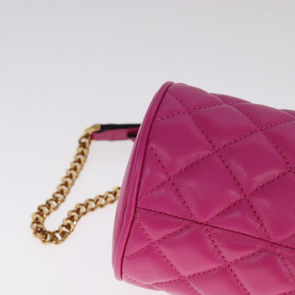 Versace Medusa Shoulder Bag Leather, PINK, LEATHER, Shoulder bag