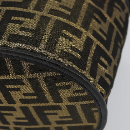 Fendi Vanity Clutch Canvas, BROWN, CANVAS, Clutche & pouche