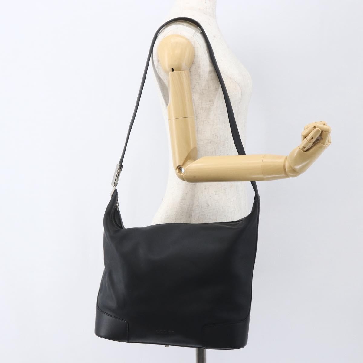 Loewe Vintage Shoulder Bag Leather, BLACK, LEATHER, Shoulder bag