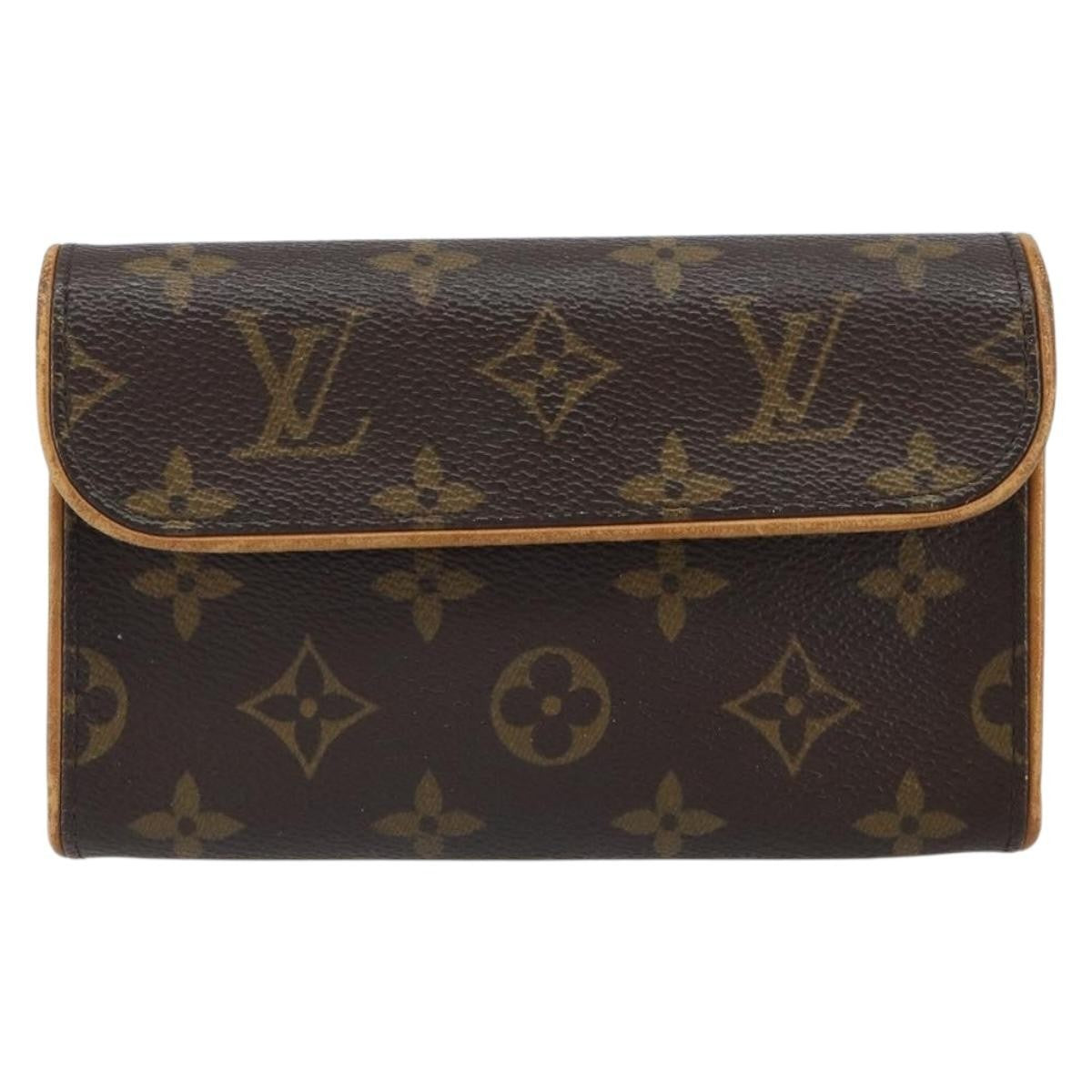 Louis Vuitton Florentine Waist Bag Monogram Canvas, BROWN, CANVAS, Clutche & pouche