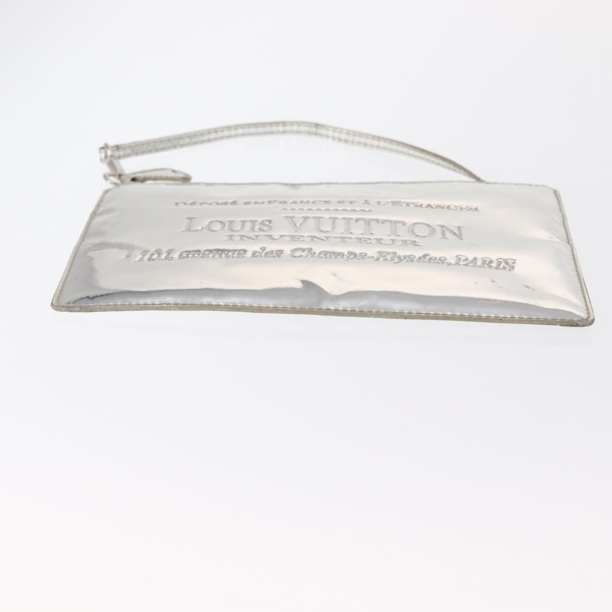 Louis Vuitton Pochette Clutch Monogram Miroir PVC, SILVER, PVC, Clutche & pouche