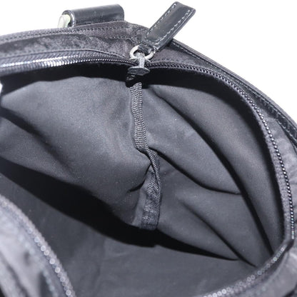 Prada Zip Top Messenger Bag Tessuto, BLACK, NYLON, Shoulder bag