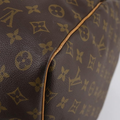 Louis Vuitton Keepall Bag Monogram Canvas, BROWN, CANVAS, Travel bag