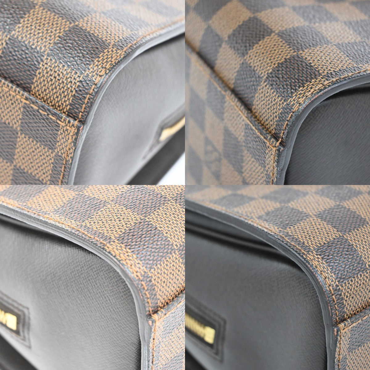Louis Vuitton Triana Bag Damier, Brown, Leather, Handbag