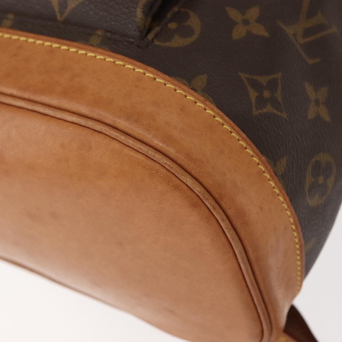 Louis Vuitton Vintage Montsouris Backpack Monogram Canvas, BROWN, CANVAS, Backpack
