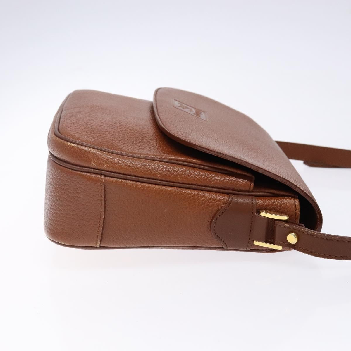 Burberry Flap Shoulder Bag Leather, BROWN, LEATHER, Shoulder bag