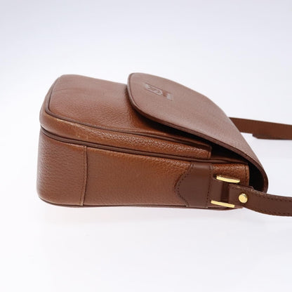 Burberry Flap Shoulder Bag Leather, BROWN, LEATHER, Shoulder bag