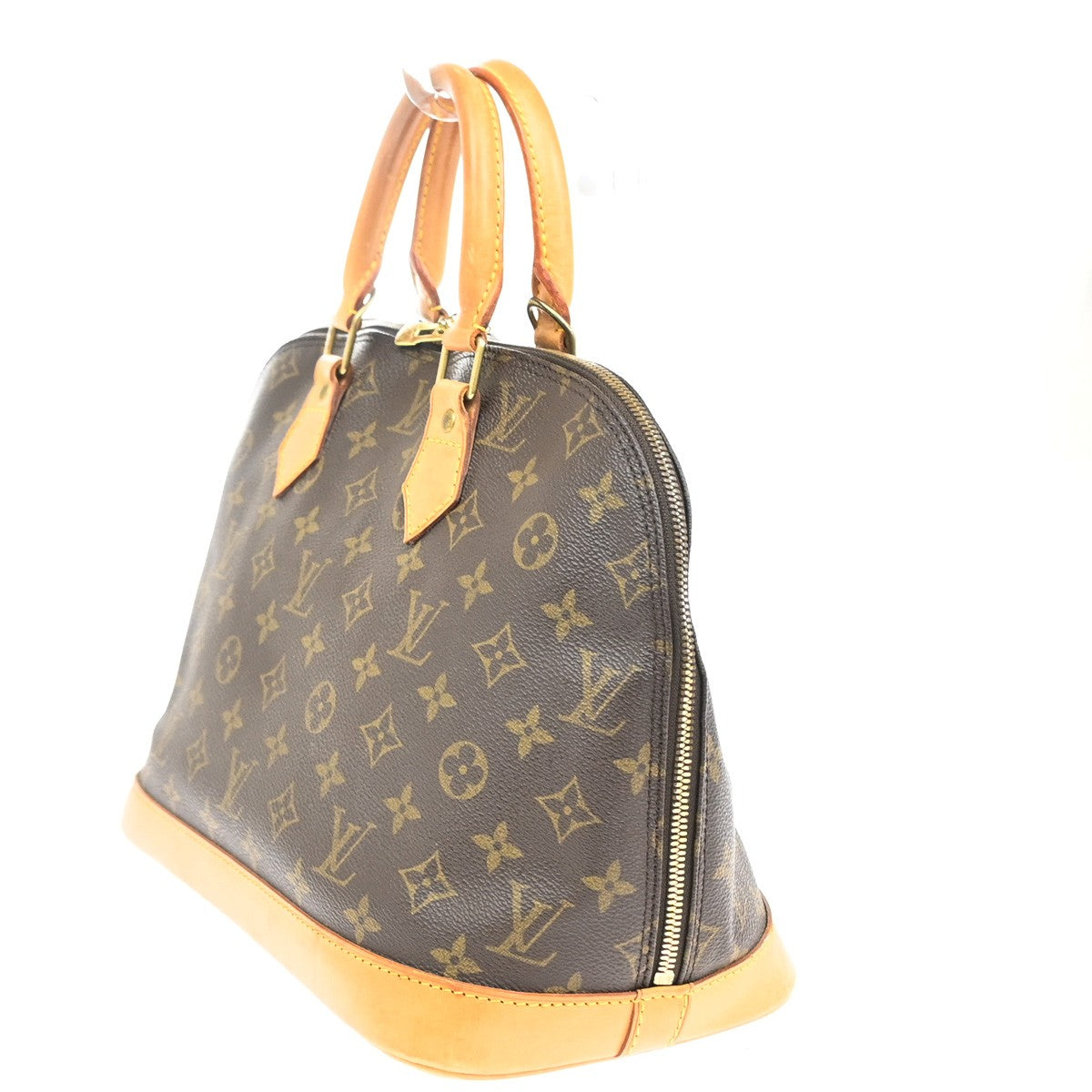 Louis Vuitton Alma Handbag Monogram Canvas, BROWN, CANVAS, Handbag