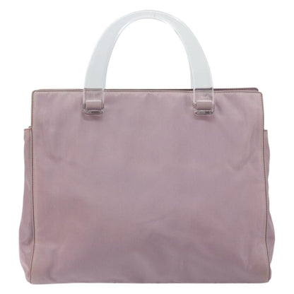 Prada Resin Handle Tote Tessuto, PURPLE, NYLON, Tote bag