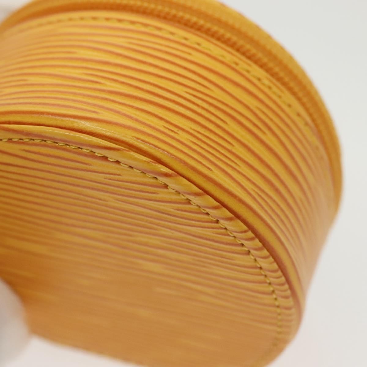 Louis Vuitton Ecrin Bijoux Pouch Epi Leather, YELLOW, LEATHER, Clutche & pouche