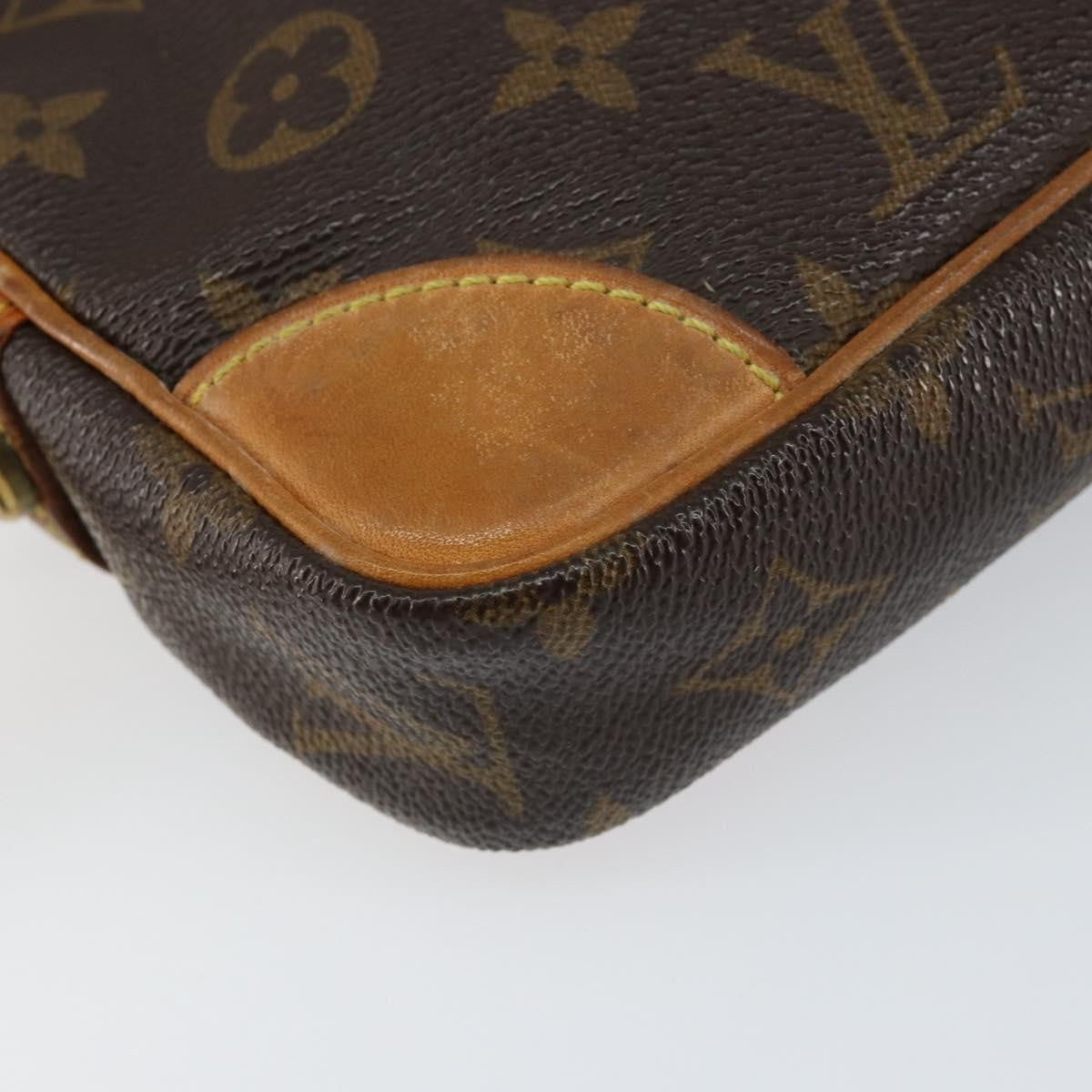 Louis Vuitton Marly Dragonne Clutch Monogram Canvas, BROWN, CANVAS, Clutche & pouche