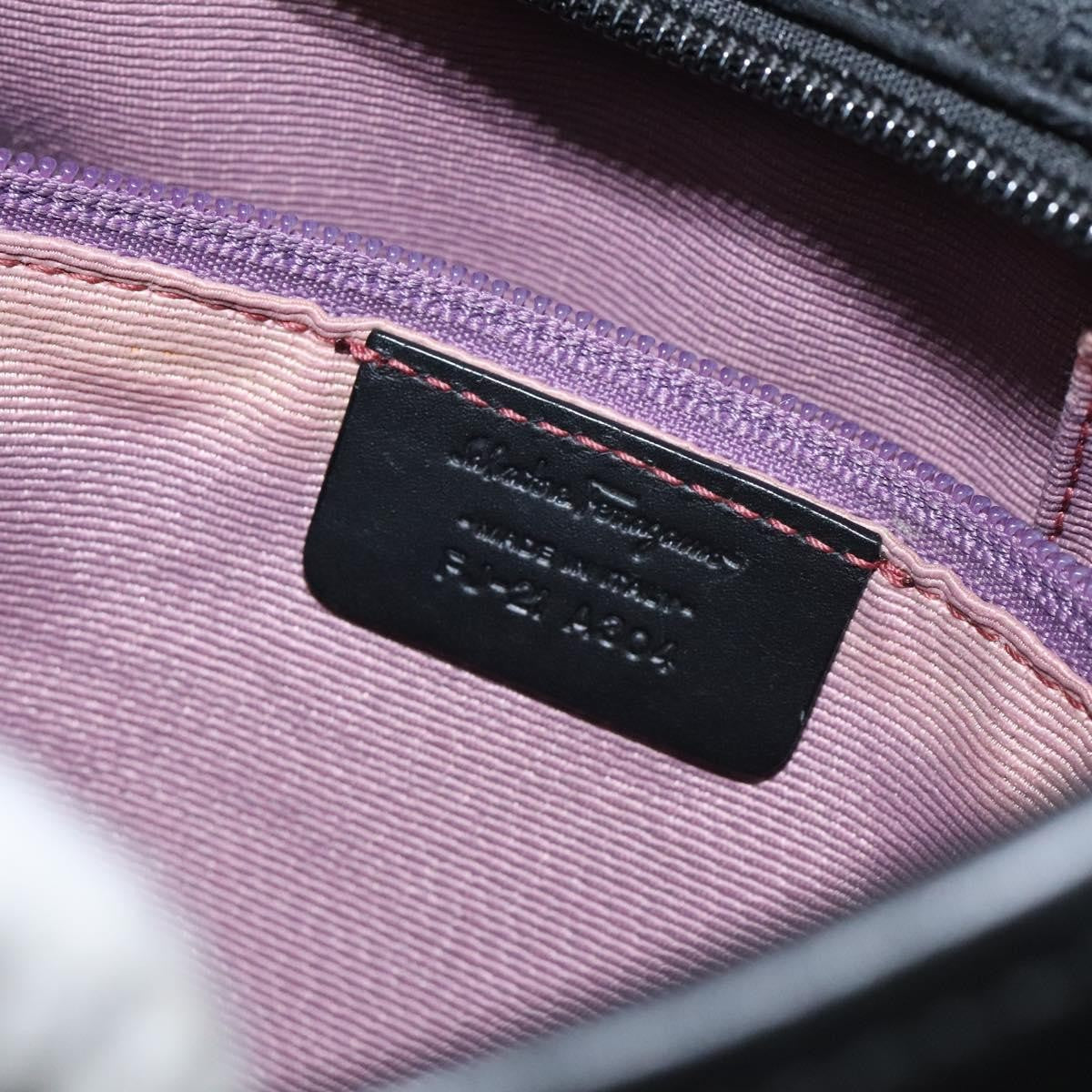 Salvatore Ferragamo Shoulder Bag Canvas, BLACK, CANVAS, Shoulder bag