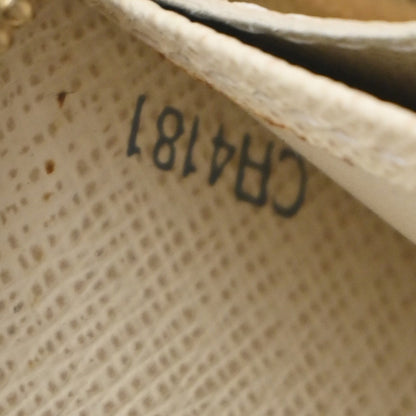 Louis Vuitton Zippy Compact Wallet Damier, WHITE, LEATHER, Wallets