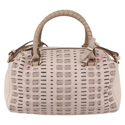 Salvatore Ferragamo Vala Handbag Leather, PINK, LEATHER, Handbag