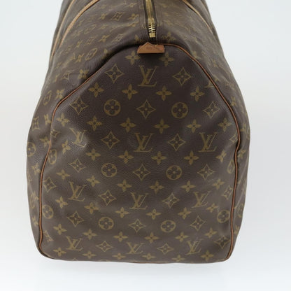 Louis Vuitton Keepall Bag Monogram Canvas, BROWN, CANVAS, Travel bag