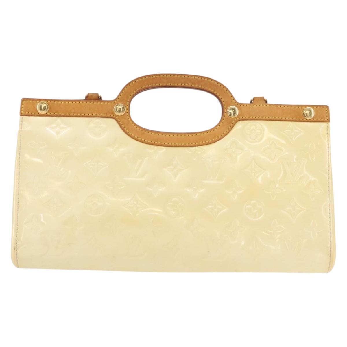 Louis Vuitton Roxbury Drive Handbag Monogram Vernis, YELLOW, PATENT_LEATHER, Handbag