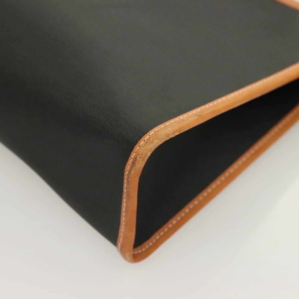 Christian Dior Vintage Zip Pochette Canvas and leather, BLACK, PVC, Clutche & pouche