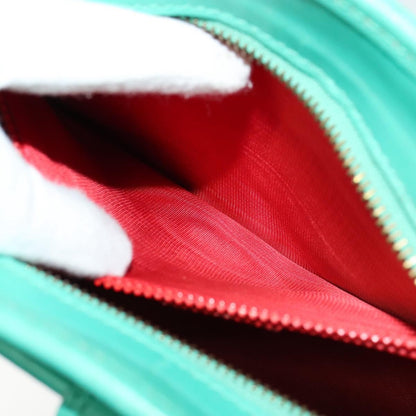 Celine Shoulder Bag Leather, GREEN, LEATHER, Shoulder bag