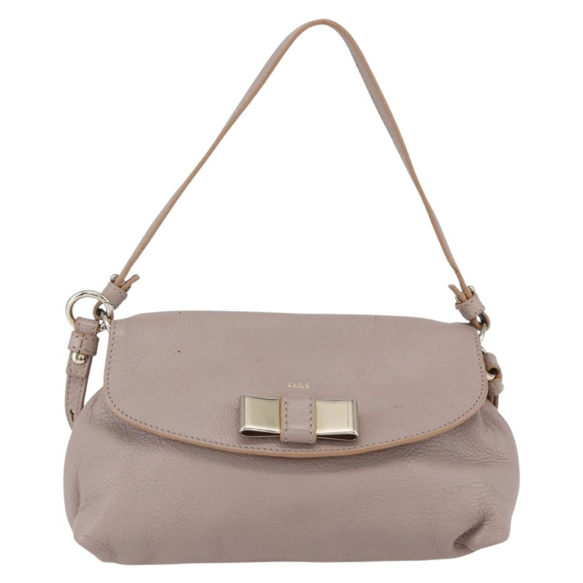 Chloe Lily Shoulder bag Leather, PINK, LEATHER, Shoulder bag