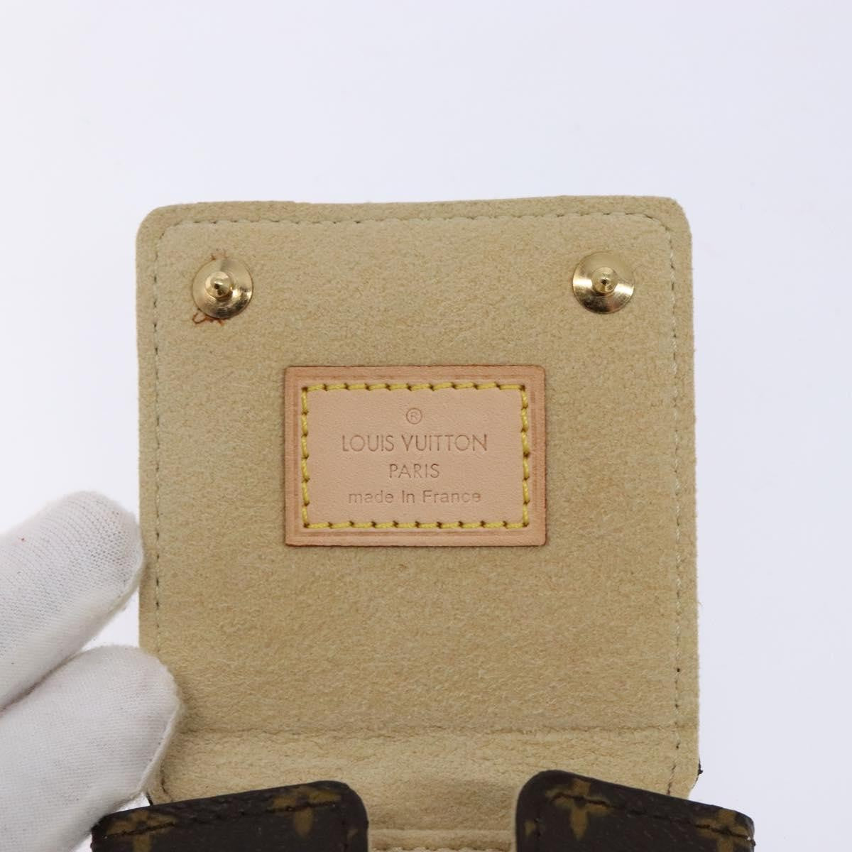 Louis Vuitton CASE JEWELRY BOX Canvas, BROWN, CANVAS, Wallets