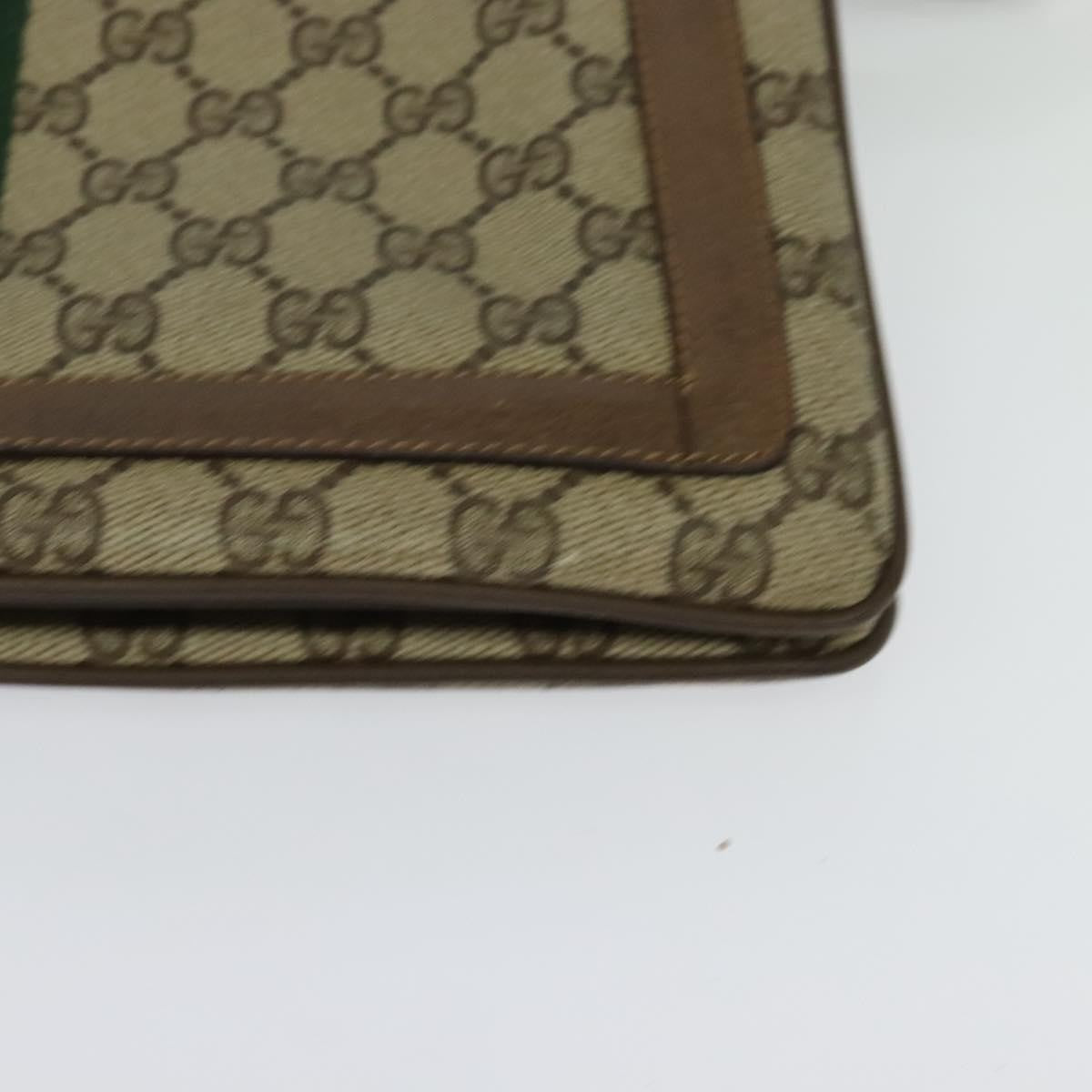 Gucci Vintage Shoulder Bag GG Coated Canvas, BEIGE, PVC, Shoulder bag